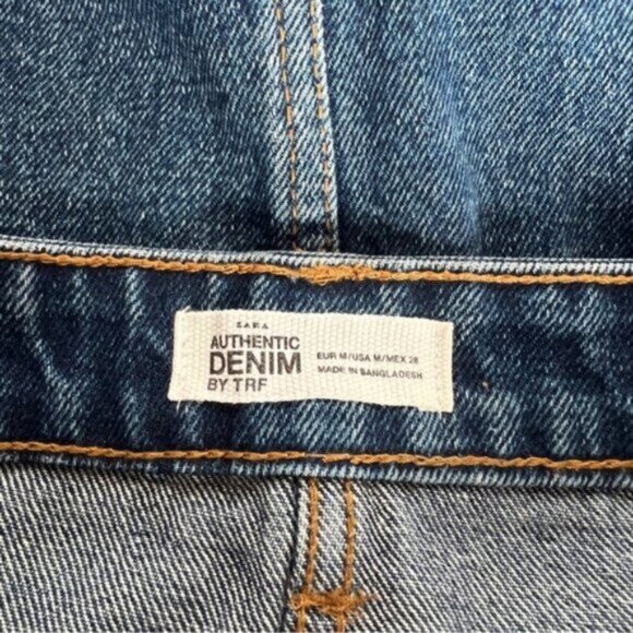 Zara Authentic Denim by TRF jean denim mini 5 pocket style skirt - Picture 3 of 12